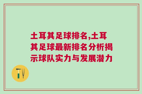 土耳其足球排名,土耳其足球最新排名分析揭示球隊實力與發展潛力