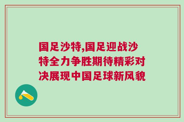 國足沙特,國足迎戰(zhàn)沙特全力爭勝期待精彩對決展現(xiàn)中國足球新風貌