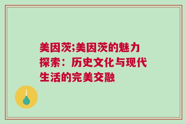 美因茨;美因茨的魅力探索：歷史文化與現(xiàn)代生活的完美交融