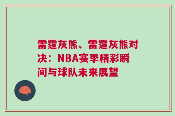 雷霆灰熊、雷霆灰熊對決：NBA賽季精彩瞬間與球隊未來展望