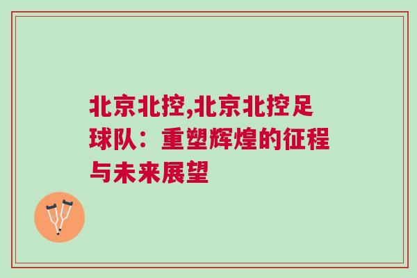 北京北控,北京北控足球隊：重塑輝煌的征程與未來展望